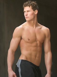 College jock Chet has perfect sculpted body