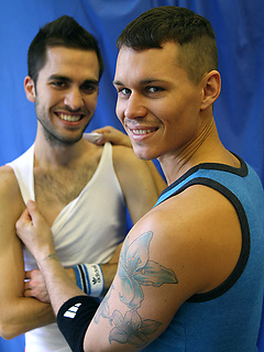 Personal Trainer Tate Ryder gets Fucked and Showered in Cum by TJ