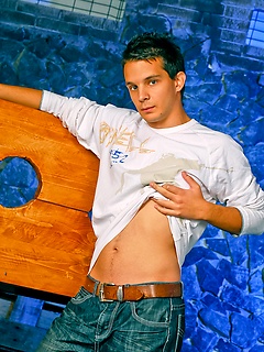Cute twink boy Brand Shay stripping