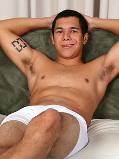 Latino boy Cooper posing nude