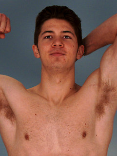 Cheeky Young Straight Pup Cole Shows his Muscular Hairy Body & Rock Solid Uncut Cock!