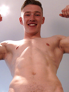Young Straight Blond Hunk Tom Reveals His Ripped Body and Ultra Big Uncut Cock!