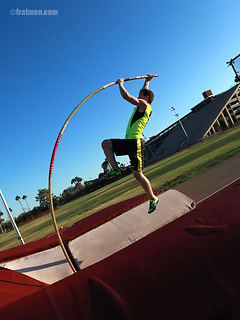 Young college athlete Jonah