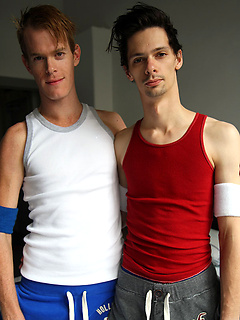 Nick's first porn shoot with Ryan Anderson