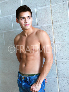 Blac hair muscle boy Kobe