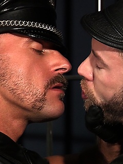 Samuel Colt and Shay Michaels - leather men