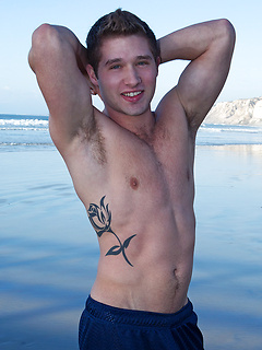 Milo shows his hot muscled body and cock