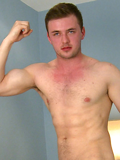 Muscular & Hairy Young Man Briley Shows off himself